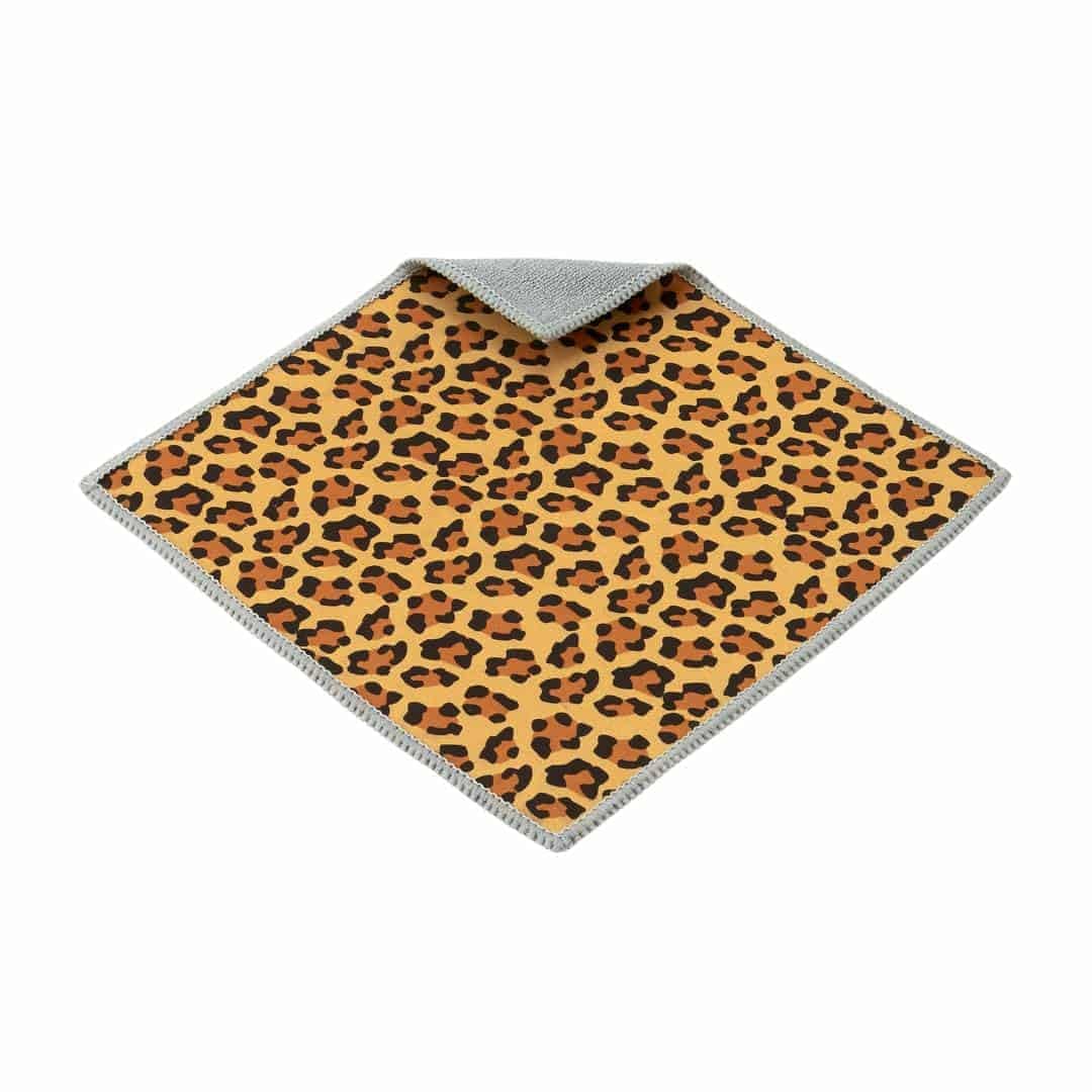 Carson Leopard Pattern Double Sided Microfibre Cleaning Cloth