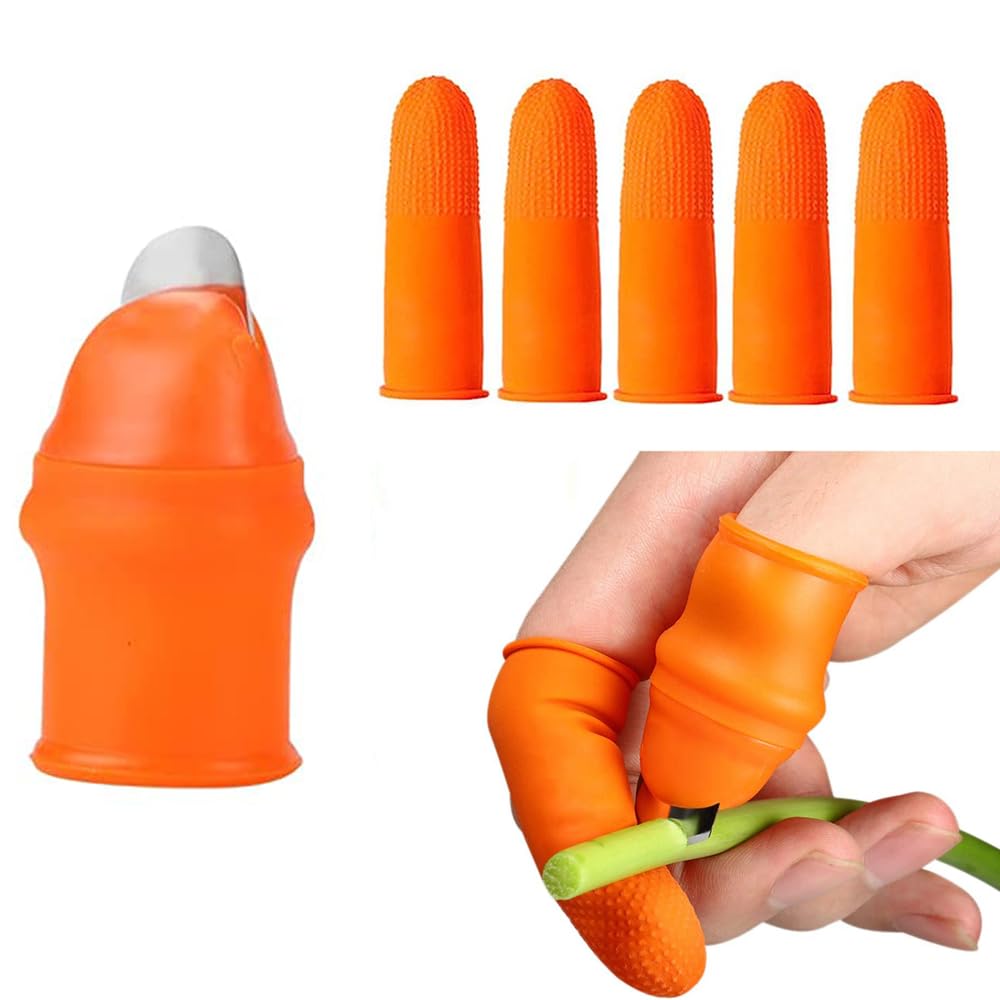 Photo 1 of 1 Set Garden Silicone Thumb Knife, Fruit and Vegetable Picking Thumb Knife Picking Knife Garden Tools for Plants Trimming - Women's Small Size