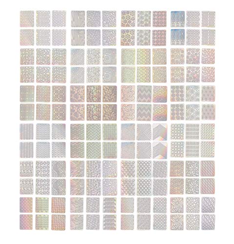 Yebeauty Nail Sticker, Nail Stencils Hollow Out Nail Art Sticker for Nail Decals, Nail Airbrush Stencils Accessories, 24 Sheets-144 Pieces, Pack of 6