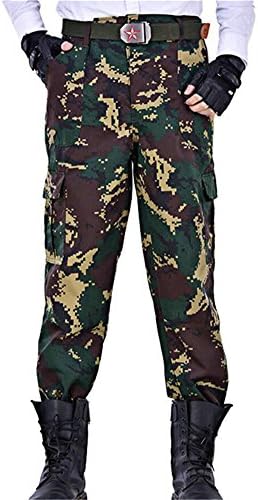 Zantt Men's Camo Print Multi-Pockets Rugged Wear Work Combat Military Cago Pants 4 US XS