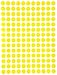 ADHESIVE DOTS STICKERS for Inventory and Marking 3/8