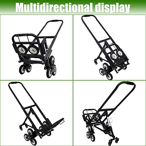 INTBUYING Heavy Duty Stair Climber Hand Trucks Portable Folding Stair