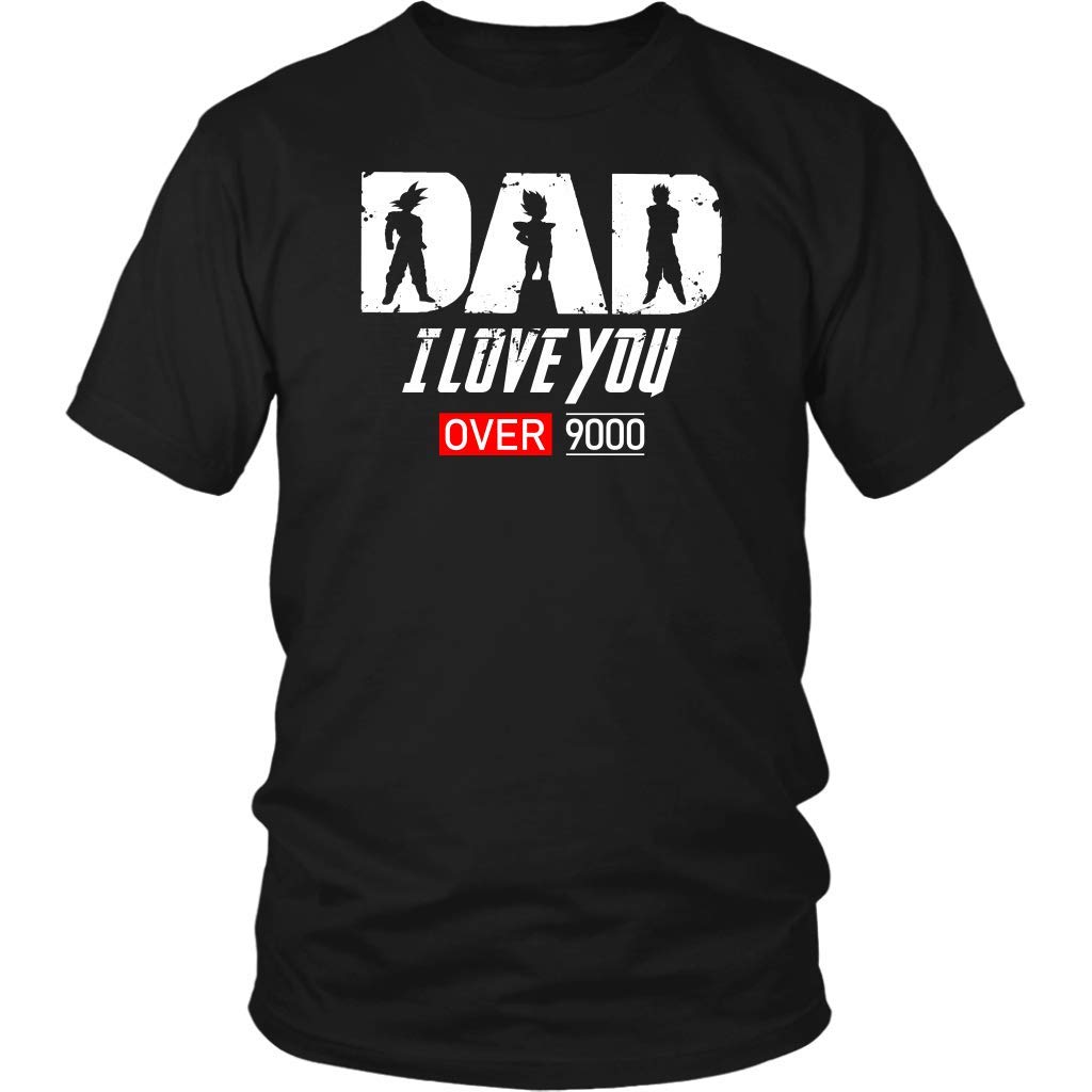 Funny Dragon Ball Super Saiyan Goku Vegeta Gohan Dad I Love You Over 9000 Gift For Father'