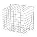 SANNO Household Wire Storage Basket Bins Organizer with Handles for Kitchen, Pantry, Freezer, Cabinet - 1 Pack
