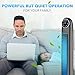Oscillating Tower Fan - 48 Inch Quiet Tower Fan with 3 Speeds & 3 Breeze Modes, Automatic Shutoff Timer, Black Remote Control Tower Fan for Whole Room Cooling, Quiet and Space Saving