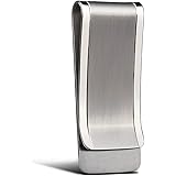 Solid Titanium Money Clip Wallet Credit Card Holder for Men Women Christmas Gifts stocking stuffers Slim Minimalist Cash Hold