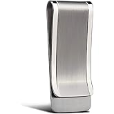 NUBARKO Solid Titanium Money Clip Wallet Credit Card Holder for Men Women Christmas Gifts stocking stuffers Slim Minimalist C