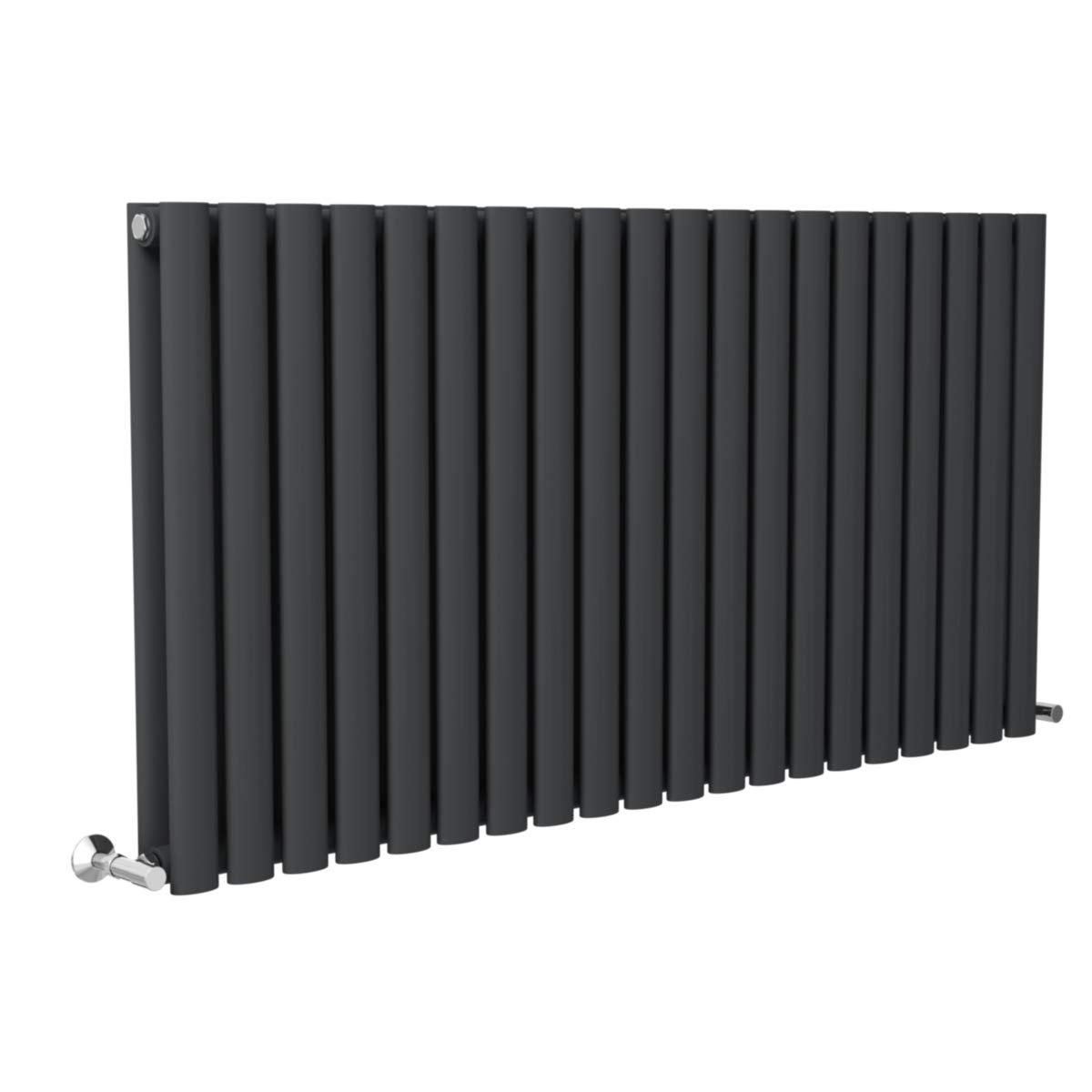 Living Room Kitchen WarmeHaus Horizontal Column Designer Radiator Oval Flat Panel Double Sand