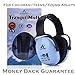 Amplim Ear Muffs for Noise Reduction | Noise Cancelling Headphones for kids Toddlers Teens | American ANSI, European CE, and Australian Standards Certified Earmuff - Blue