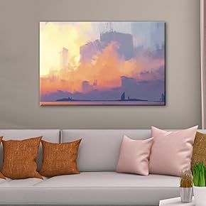 Oil Painting Style Colorful Abstract Seascape
