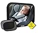 Baby Car Mirror for Back Seat (Fully Assembled) - BONUS Pair of Sunshades, Baby on Board Sign, Microfiber Cleaning Cloth