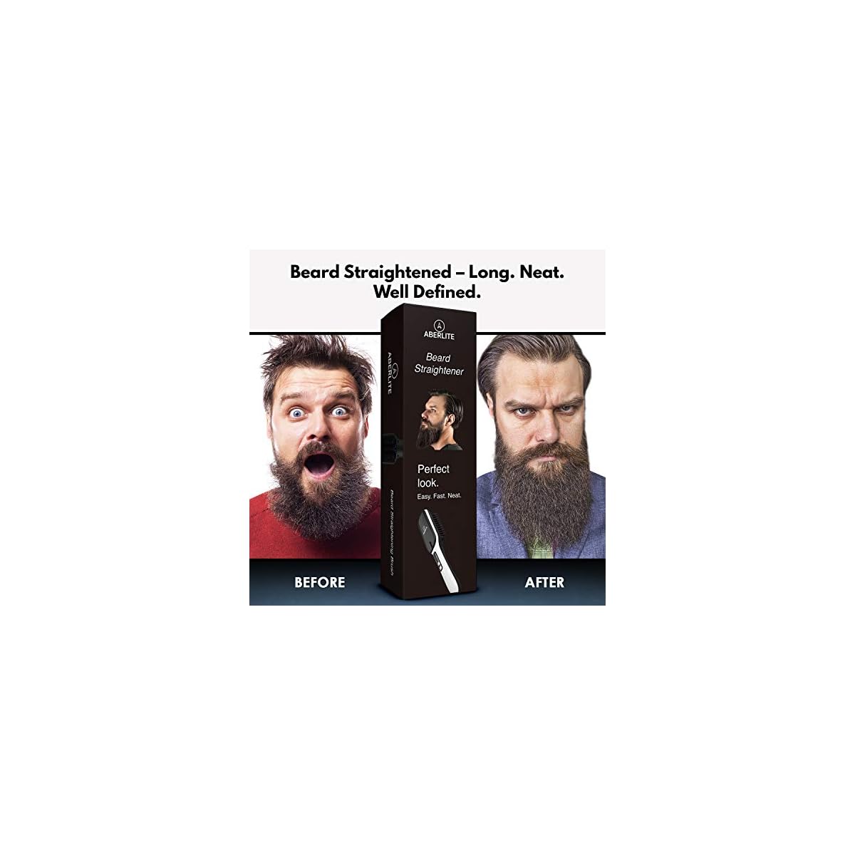 aberlite beard straightener for men