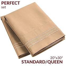 Mellanni Pillow Cases Standard Size Set of 2