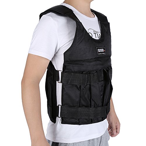 110LB Black Adjustable Weight Training Workout Camouflage Weighted Vest