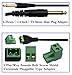 zdyCGTime 6.35mm Screw Terminal Block Connector Cable 6.35mm （1/4 Inch） Audio Mono Male to 2 Pin/Way Female Bolt Screw Shield terminals Pluggable Microphone Type Adapter Cable（30CM/2Packs)(2-Pole/M)