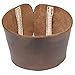 Rustic Leather Reusable Coffee & Tea Sleeve, Insulator, Hand Protector & Drink Grip for Paper Cups Handmade by Hide & Drink :: Bourbon Brown