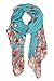 Sakkas Nichole summer gauze featherweight patterned versitile sheer scarf wrap