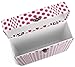 TUNES-TOTE 'FOLDING DOTS PINK' LP VINYL RECORD STORAGE CASE, 12