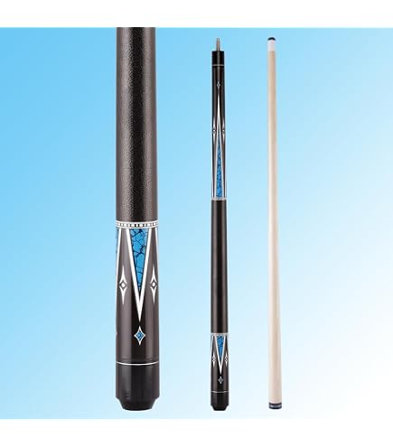 Balance Rite Cues Shortie Pool Cue - BRS-52 Model, 52 Inch One-Piece With 13mm Leather Tip