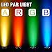 Battery Stage Lights Package, OPPSK 18LED RGB Par Lights Battery Power 4 Pack 5-15Hours Playing Remote DMX Control for DJ Wedding Party Stage Lighting