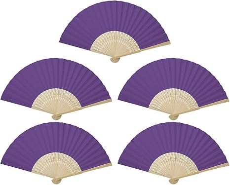 Amazon Co Jp 5個入り 紙扇子 絵画扇子 折りたたみ式 白無地 絵や文字を描く 手作り 落書き Diy 扇子 描画ファン パーティー 装飾 カラフル 工芸 ハンドファン 行事 パープル ホーム キッチン