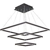 ET2 Quad-300W 3 LED 3-Tier Pendant in Contemporary style-27.75 Inches Wide by 1.25 inches high