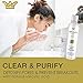 LEROSETT Organic Acne Cleanser | For Visibly Clearer Skin, Non-Drying, 65% Super Aloe, 2% Salicylic Acid, Oil-Free, Pro-Vitamin, Made in the USA (6.7 oz)