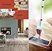 Floor Spray Mop Kit with 4 in-1 Function, Mop Set for Vinyl, Hardwood, Laminate, Marble, Tile Floors – 7 Accessories: 2 Microfiber Pads, 2 Window Cleaner Pads, 1 Glass Wiper, 1 Chenille Pad 1 Scraper