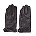 MATSU Men's Nappa Leather Soft Suede Long Fleece Lined Gloves Police Style Ku011