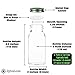 SpiceLuxe 6 Large Square Glass Spice Bottles 6 oz Jars with Simply Organic Style Metal Lids, Shaker Tops