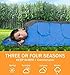 viniper Sleeping Bag, Comfort Waterproof and Lightweight Envelope Sleeping Bag with Compression Sack Perfect for 4 Season Traveling, Camping, Hiking, Outdoor Fit Kid Women Men (Blue)