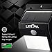 Litom Solar Lights Outdoor Super Bright 8 LEDs Security Lights Wireless Waterproof Motion Sensor Lights for Patio, Deck, Yard, Garden 4 Pack