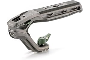 Tilta Xeno Top Handle for Filmmakers & Cameras - Titanium Gray | Aluminum Alloy and Silicone Build | 1/4″-20 w/Locating Points | Safety Release Pin | Comfortable Handling (Cold Shoe)