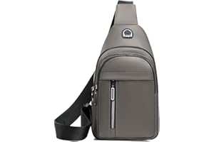 Brymthy Sling Backpacks Chest Shoulder Crossbody Purse Surper Light Handbag for Travel Running Cycling for Men (Khaki)