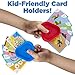 Imagination Generation Set of 4 Classic Children's Card Games with 2 Hands-Free Playing Card Holders – Includes Old Maid, Go Fish!, Crazy Eights, & Alphabet Soup Matching Game