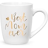 Cabtnca Mom Gifts, Best Mom Ever Mug, Christmas Birthday Mother's Day Gifts for Mom from Daughter Son, 12Oz