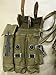 WWII German MP44 MP 44 Stg44 Magazine Pouch Set - JUTE n LEATHER