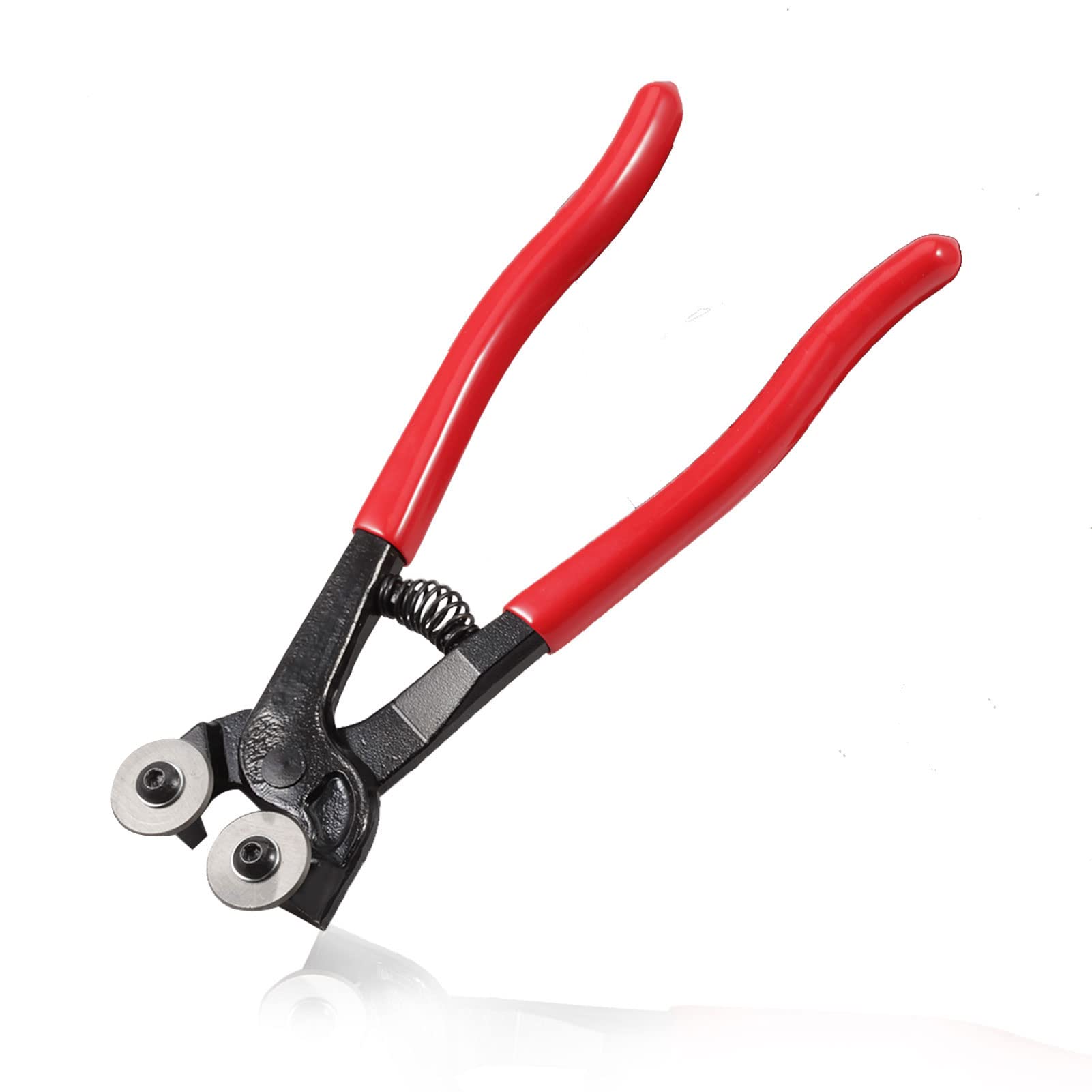 LEONTOOL 8-Inch Tile Cutting Plier Heavy Duty Wheeled Glass Mosaic Nippers Pliers Tool Tungsten Steel Ceramic Tile Nipper for Glass & Ceramic
