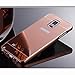 Note 4 Case, Galaxy Note 4 Case, TabPow [Electroplating Series] Luxury Slim Hard Back Case Cover Bumper [Mirror Case] for Samsung Galaxy Note 4 IV, Rose Gold