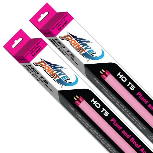 Wavepoint 2-Pack Ultra Growth Wave High Output T-5 Universal Replacement Lamp for Aquarium, 54-watt