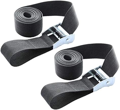 2x Lashing Straps with Buckle Good for Roof-top Tie Down Mounted Cargo(10'x1')