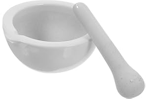 CIYODO Ceramic Mortar and Pestle Set for Household and Restaurant Use Porcelain Grinding Bowl for Spices