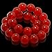 Natural Genuine Red Onyx Gem Beads, maxin Bling Jewelry 8MM elastic Stretch Loose Bracelet Set ,Unisex