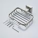 Fapully Soap Dish Stainless Steel Bathroom&Kitchen Shower Soap Holder Toilet Soap Saver Wall Mount Brushed Nickel