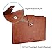EsOffice A5 Notebook, Leather Refillable Journal, Vintage Writing Notebook Diary with Magnetic Clasp/Card Holder/Pen Loop,180 Lined Beige Pages, 5.8x8.2 Inches/A5 Size, Brown