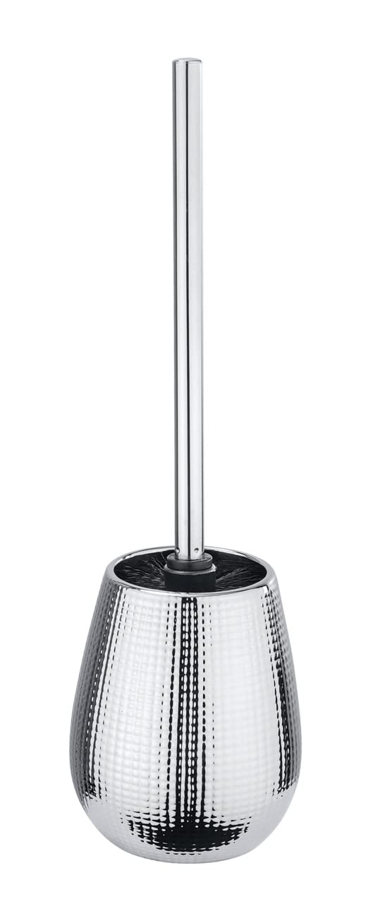 WENKO 22013100 Toilet brush Dakar - Ceramic, 12.6 x 42 x 12.6 cm, Chrome