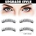 Magnetic Eyelashes, [Upgrade] Dual Magnetic No Glue False Lashes, 3D Reusable Fake Magnet Eyelash, 0.2mm Ultra-Thin Handmade Natural Look Lash (1 Pair 4 Pieces) by Moolia