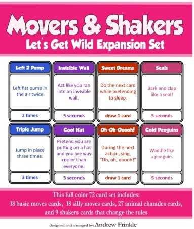 Movers & Shakers: Let's Get Wild Expansion Pack: Volume 4 (Movers & Shakers Brain Breaks Card Game)
