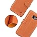 Galaxy S6 Edge Plus Case, SHIELDON Genuine Leather Galaxy S6 Edge Plus Wallet Case [Card Slot] [Magnetic Flap] Folio Case Cover with Stand for Samsung Galaxy S6 Edge Plus - Brown