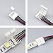 WFPOWER 10pcs 10mm 4 Pin Male Female PCB Connector RGB SMD 5050 3528 LED Strip Light Wire Cable Connector Adapter Jumper Plug Wiring Connecting